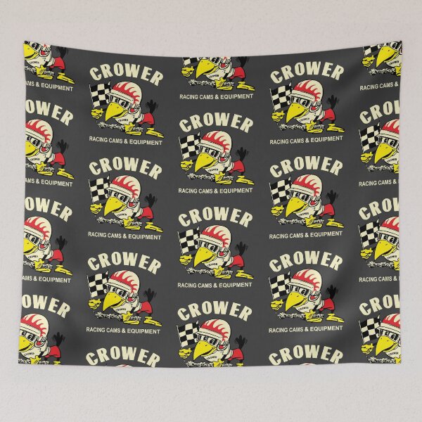Item preview, Vintage Crower Racing Cams & Equipment - white print designed and sold by retropetrol.