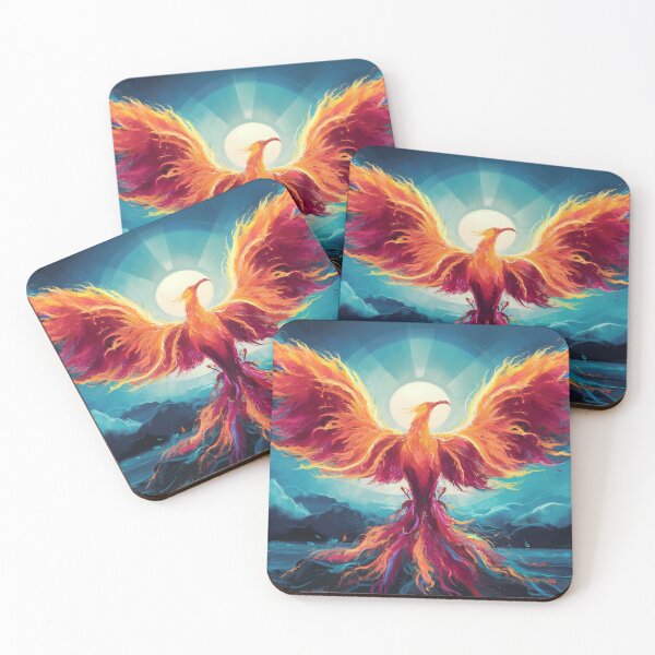 Item preview, Phoenix Rising Crowned in Flame designed and sold by V-LEO.