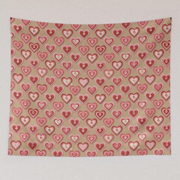 Item preview, Layered Heart Pattern designed and sold by StickVerse by Owais.