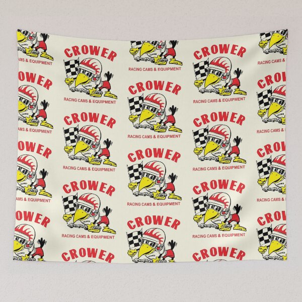 Item preview, Vintage Crower Racing Cams & Equipment - red print designed and sold by retropetrol.