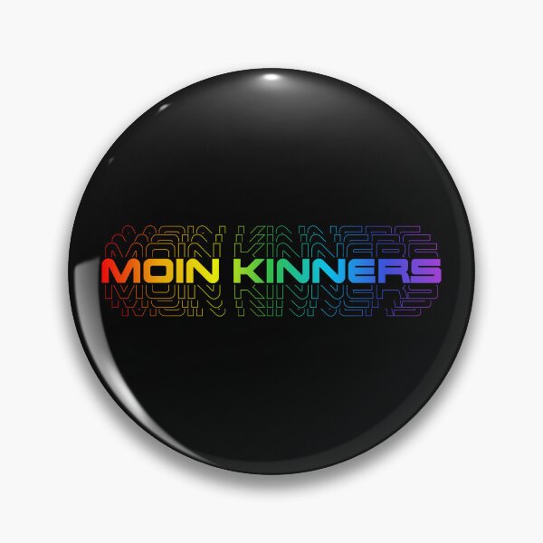 Item preview, Moin Kinners – North German Dialect Retro Rainbow Typography designed and sold by Fies-und-Fein.