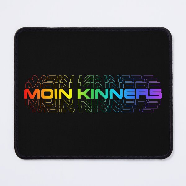 Item preview, Moin Kinners – North German Dialect Retro Rainbow Typography designed and sold by Fies-und-Fein.