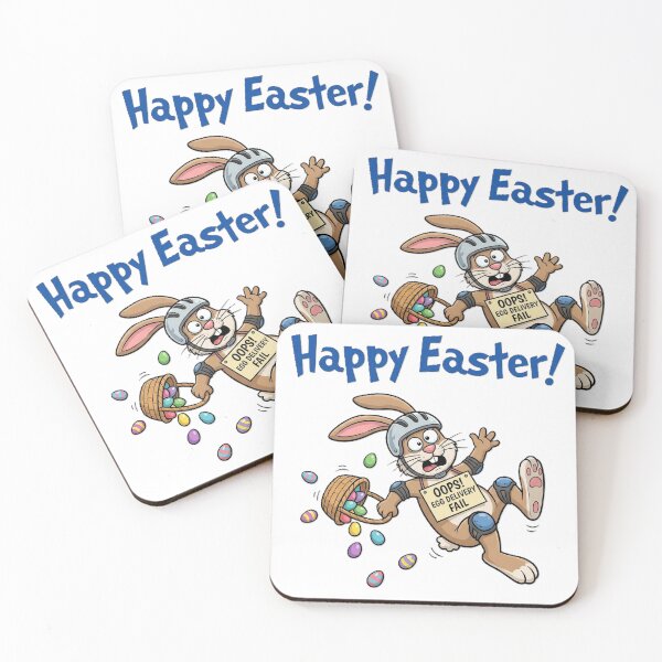Item preview, Oops! Egg Delivery Fail - Funny Clumsy Easter Bunny designed and sold by KERK Art and Design.