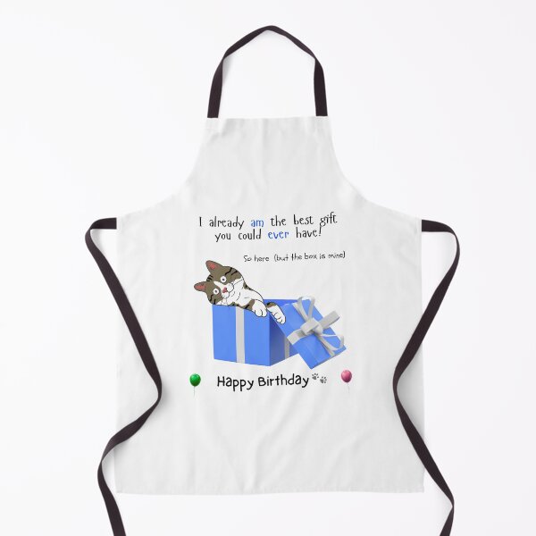 Item preview, Brown Cat I Am The Gift Happy Birthday designed and sold by MYCatStuff.