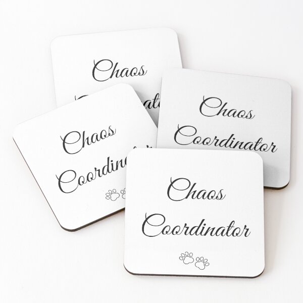 Item preview, Chaos Coordinator Minimalist T-Shirt Elegant Pet Mom Gift designed and sold by Refinedpaws.