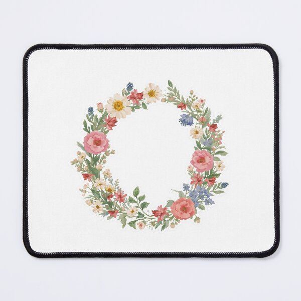 Item preview, Elegant Spring Floral Wreath Sticker designed and sold by MaisonMaria.