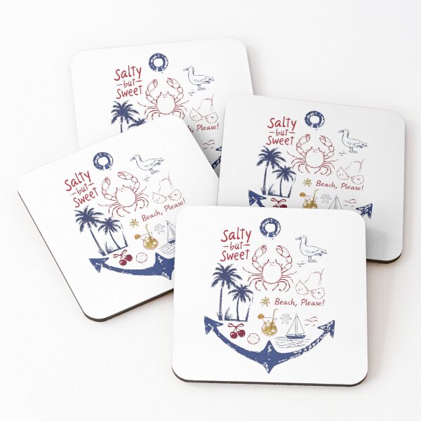 Item preview, Salty But Sweet Anchor — Vintage Nautical Summer Beach Doodle Illustration designed and sold by Colorful-Garden.