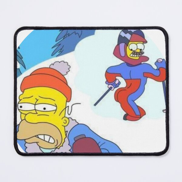 Item preview, Homer and Ned Stupid sexy Flanders! Funny Cartoon Moment designed and sold by DohLab.