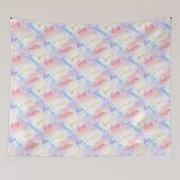 Item preview, Romantic Handwritten Text Pattern designed and sold by StickVerse by Owais.