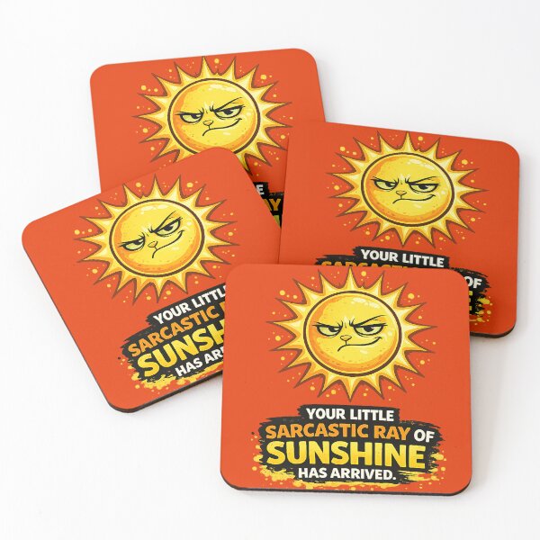 Item preview, Your Little Sarcastic Ray of Sunshine Has Arrived – Funny Sarcastic Sun Design designed and sold by The Bearded Embroiderer.