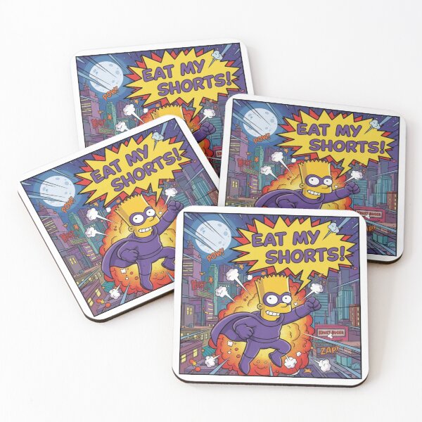 Item preview, Bart SuperHero Cartoon Eat My Shorts designed and sold by DohLab.