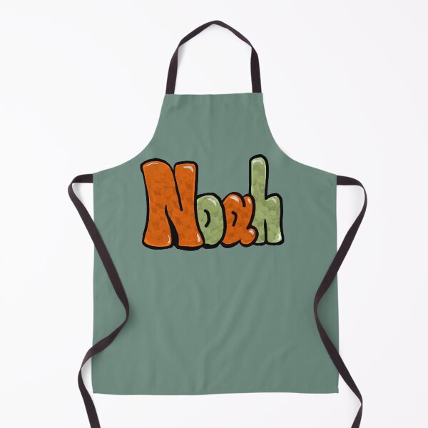 Item preview, Noah name vintage orange and sage green graffiti calligraphy Top 10 best personalized gifts for boys and men named Noah designed and sold by Artonmytee.