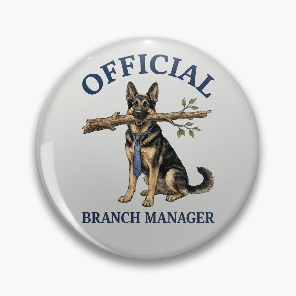 Item preview, Official Branch Manager - German Shepherd designed and sold by DigitalGlade.