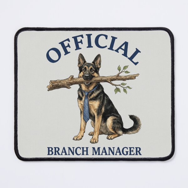 Item preview, Official Branch Manager - German Shepherd designed and sold by DigitalGlade.