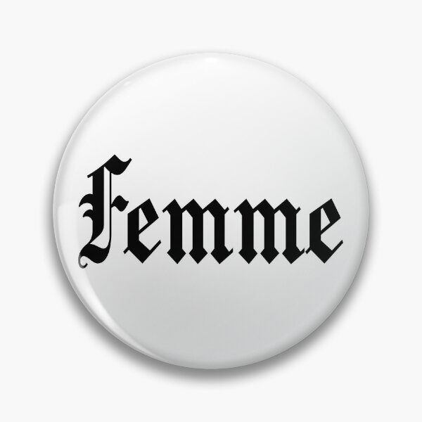 Item preview, Femme Lesbian WLW Gothic Typography designed and sold by HIGHDIE STUDIOS.