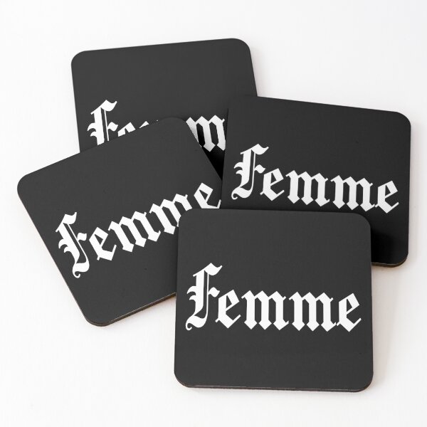 Item preview, Femme Lesbian WLW Gothic Typography designed and sold by HIGHDIE STUDIOS.
