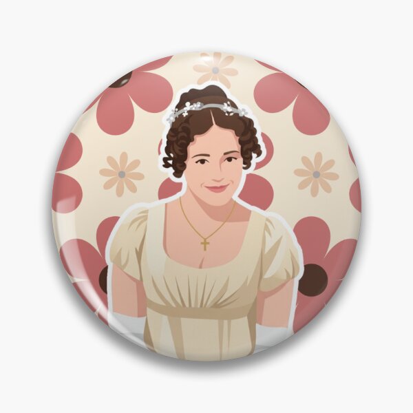 Item preview, Jane Austen Pride and Prejudice Quote Floral Portrait designed and sold by CocoLuneDesigns.