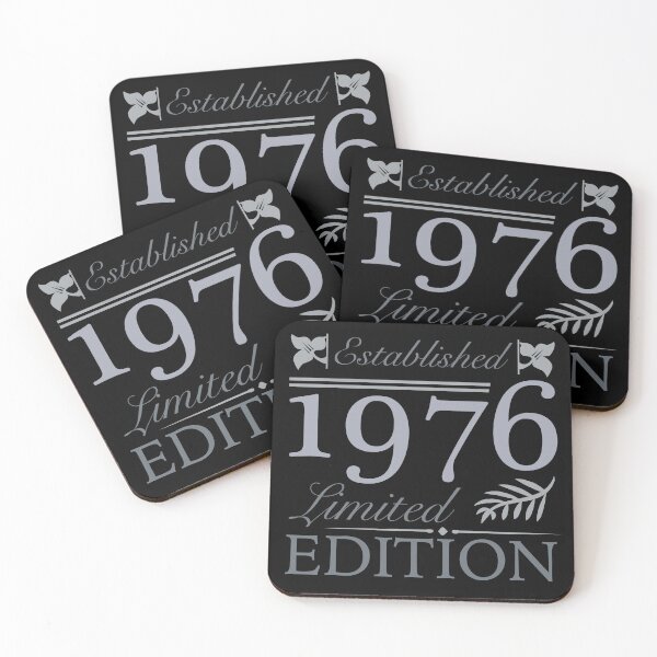 Item preview, Established 1976 50th Birthday For Women designed and sold by thepixelgarden.