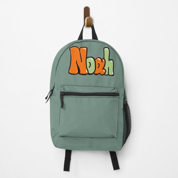 Item preview, Noah name in orange and sage green graffiti calligraphy Top 10 best personalized gifts for boys and men named Noah designed and sold by Artonmytee.