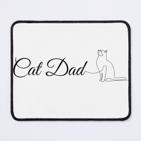 Item preview, Minimalist Cat Dad T-Shirt Elegant Script Pet Lover Gift Men designed and sold by Refinedpaws.
