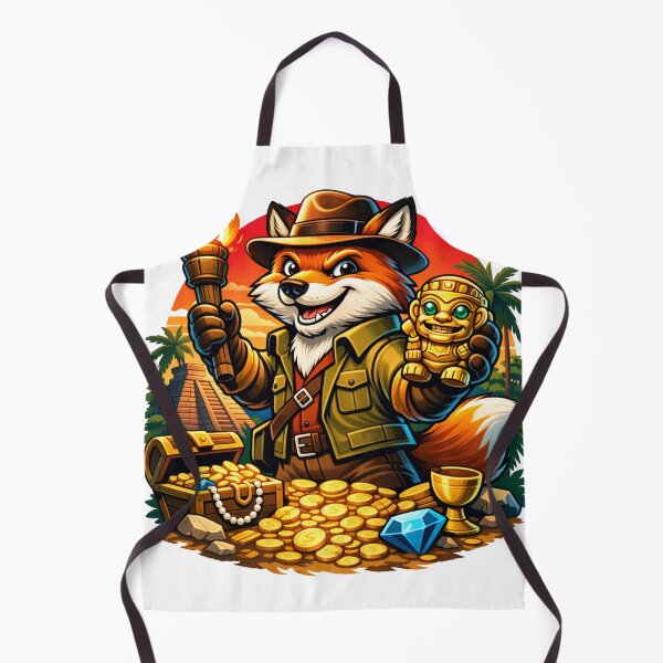 Item preview, Treasure Hunter Fox – Adventure Explorer Retro Jungle Design designed and sold by hiperdinotees.
