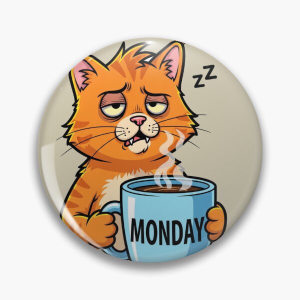 Item preview, Monday Mood: The Sleepy Cat. designed and sold by mostafacasper12.