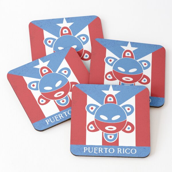 Item preview, Puerto Rican Stamp Collection – Taino Sun, Puerto Rican Flag designed and sold by Brianaidesigns.