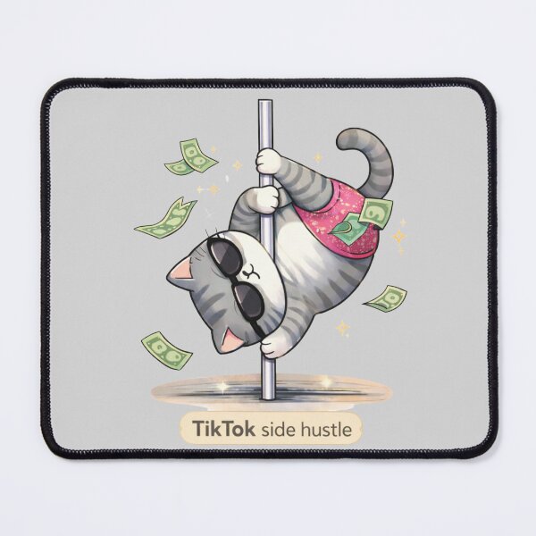 Item preview, TikTok Side Hustle Funny Cat Content Creator Humor designed and sold by Mindworx21.