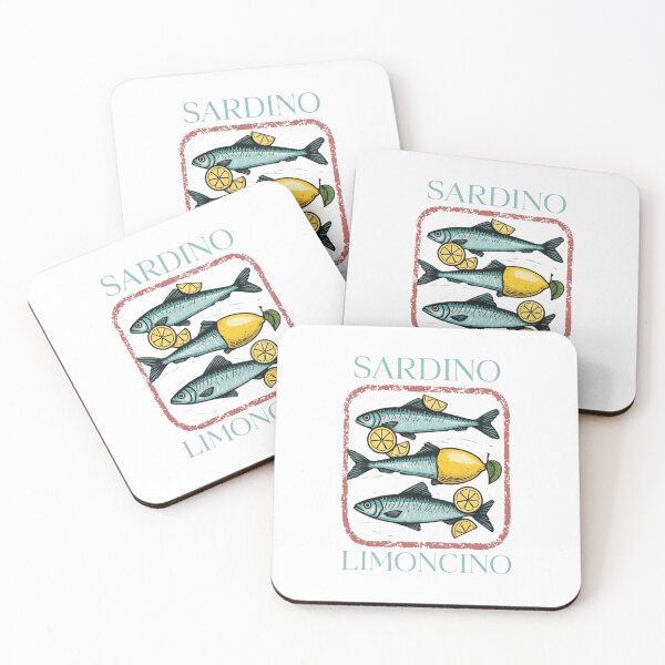 Item preview, Sardino Limoncino — Mediterranean Sardines and Lemons Vintage Italian Style Art designed and sold by Colorful-Garden.