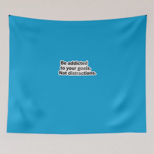 Item preview, Be Addicted To Your Goals Not Distractions Minimalist Sticker designed and sold by Scro-Ciob-Shop.
