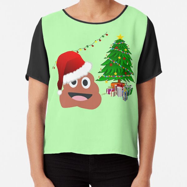 christmas poop emoji shirt