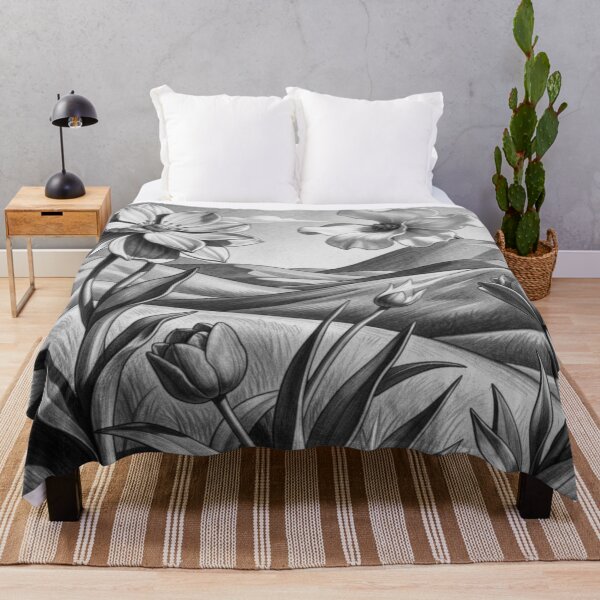 Item preview, Spring landscape in the style of Georgia O’Keeffe – monochrome nature art in a modern 4D look designed and sold by FotoworldEdel.