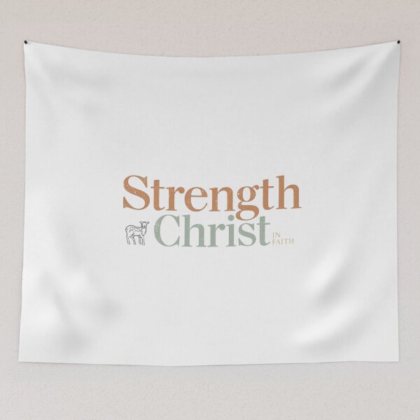 Item preview, Strength in Christ Faith Typography designed and sold by Sunniz.