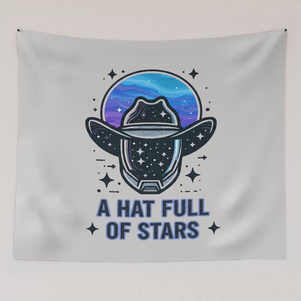 Item preview, A Hat Full of Stars – Cosmic Cowboy Space Western  designed and sold by Art-Arcade6.