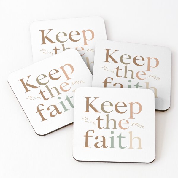 Item preview, Keep the Faith Minimalist Christian Print designed and sold by Sunniz.