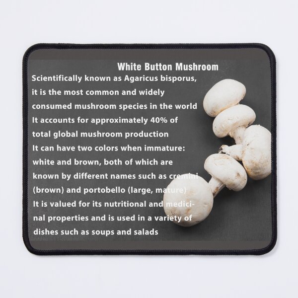 Item preview, White Button Mushroom  designed and sold by BUTTER7FLY.