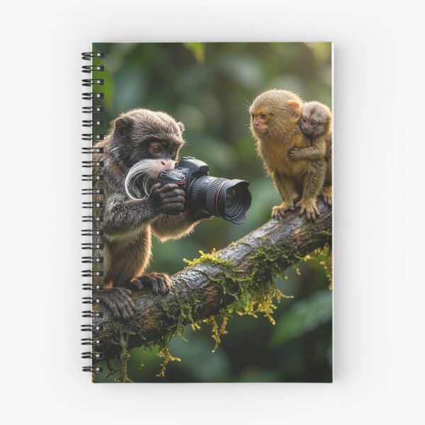 Item preview, Emperor Tamarin Sets Up Photoshoot with Pygmy Marmosets designed and sold by Tridentulus.