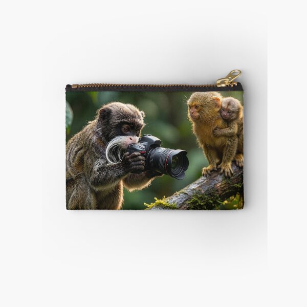 Item preview, Emperor Tamarin Sets Up Photoshoot with Pygmy Marmosets designed and sold by Tridentulus.