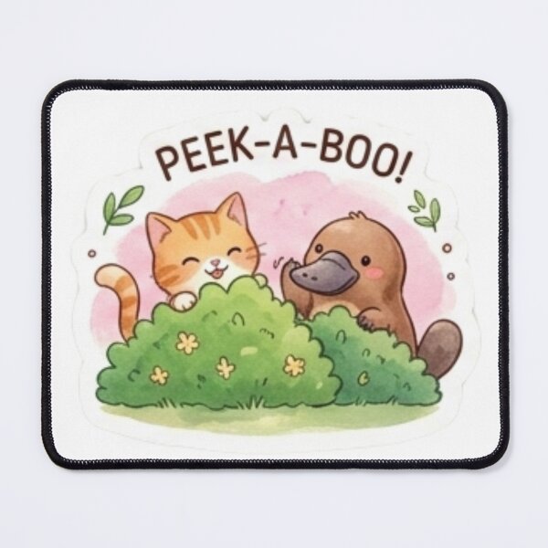 Item preview, Catto & Platypo: Peek-a-Boo! designed and sold by RandoArkisha.