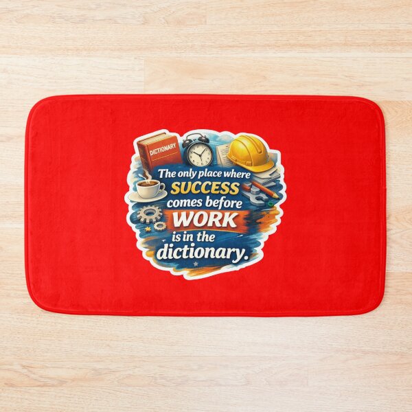 Item preview, Success Comes Before Work Only In The Dictionary Sticker designed and sold by Scro-Ciob-Shop.