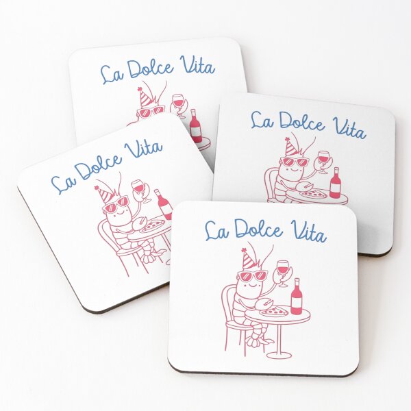 Item preview, La Dolce Vita Lobster — Funny Kawaii Lobster Eating Pizza Cartoon Illustration designed and sold by Colorful-Garden.