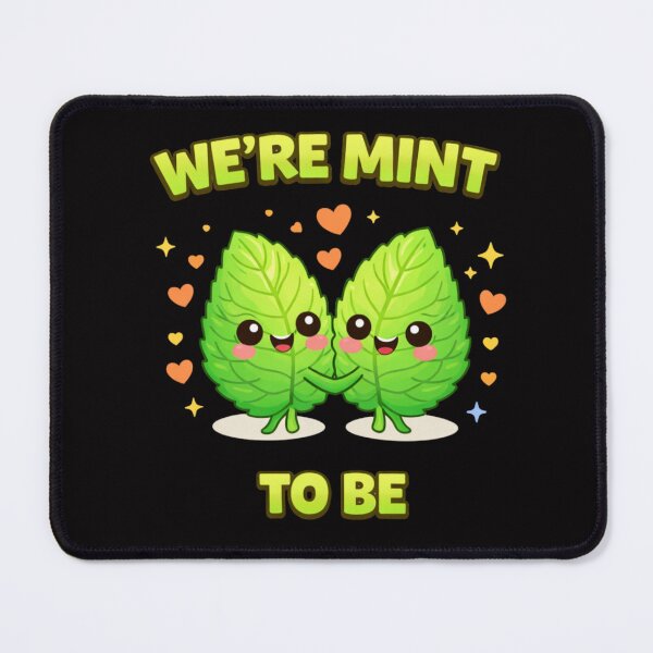 Item preview, We're Mint To Be Cute Food Pun designed and sold by Papier Atelier Art.