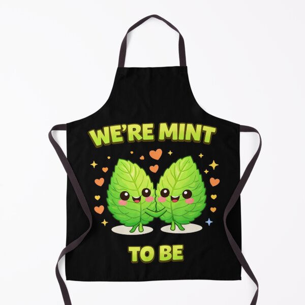 Item preview, We're Mint To Be Cute Food Pun designed and sold by Papier Atelier Art.