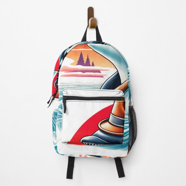 Item preview, Lumberjack Orca – Retro Ocean Sunset Funny Killer Whale Design designed and sold by hiperdinotees.