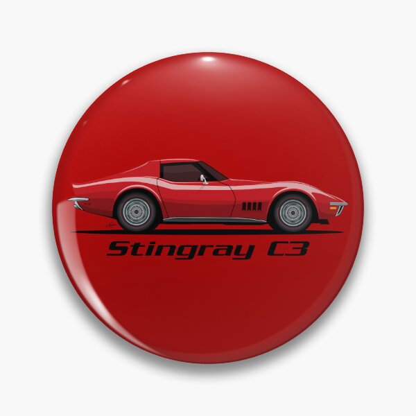 Item preview, Corvette C3 Red illustration designed and sold by blackdogshop.