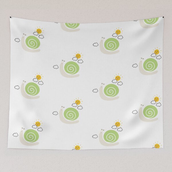 Item preview, Cute Snail Cartoon Illustration designed and sold by ChathuStrokes.