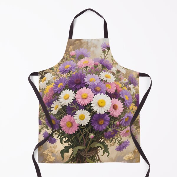 Item preview, Aster Flower Bouquet Watercolor | September Birth Flower Floral Art designed and sold by Debbie Schulte.