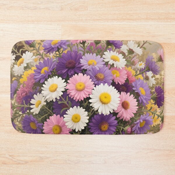 Item preview, Aster Flower Bouquet Watercolor | September Birth Flower Floral Art designed and sold by Debbie Schulte.