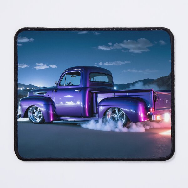 Item preview, Purple 1951 Vintage Pickup Night Burnout designed and sold by Crazy Ronald.