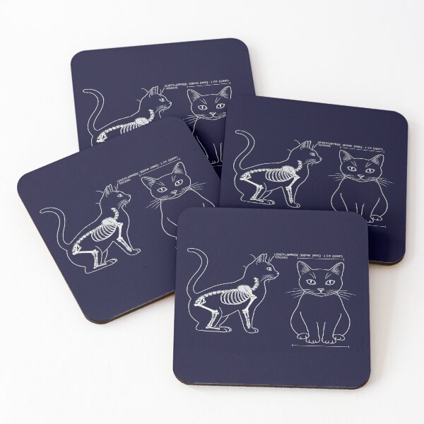 Item preview, Cat Anatomy Blueprint - Funny Feline Technical Schematic designed and sold by Dakson Design - Fantasy Art.